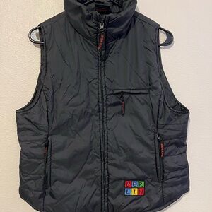 BERLIN VEST COAT BLACK FULL ZIP THREE POCKETS SIZE XL (11)